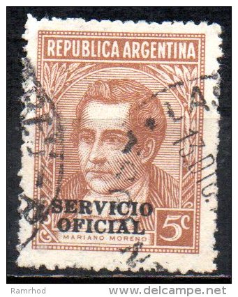 ARGENTINA 1938 Official - 5c Moreno FU - Officials