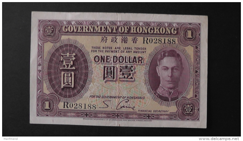 Hongkong - 1 Dollar - 1936 - P 312 - VF+ - Look Scan - Hong Kong