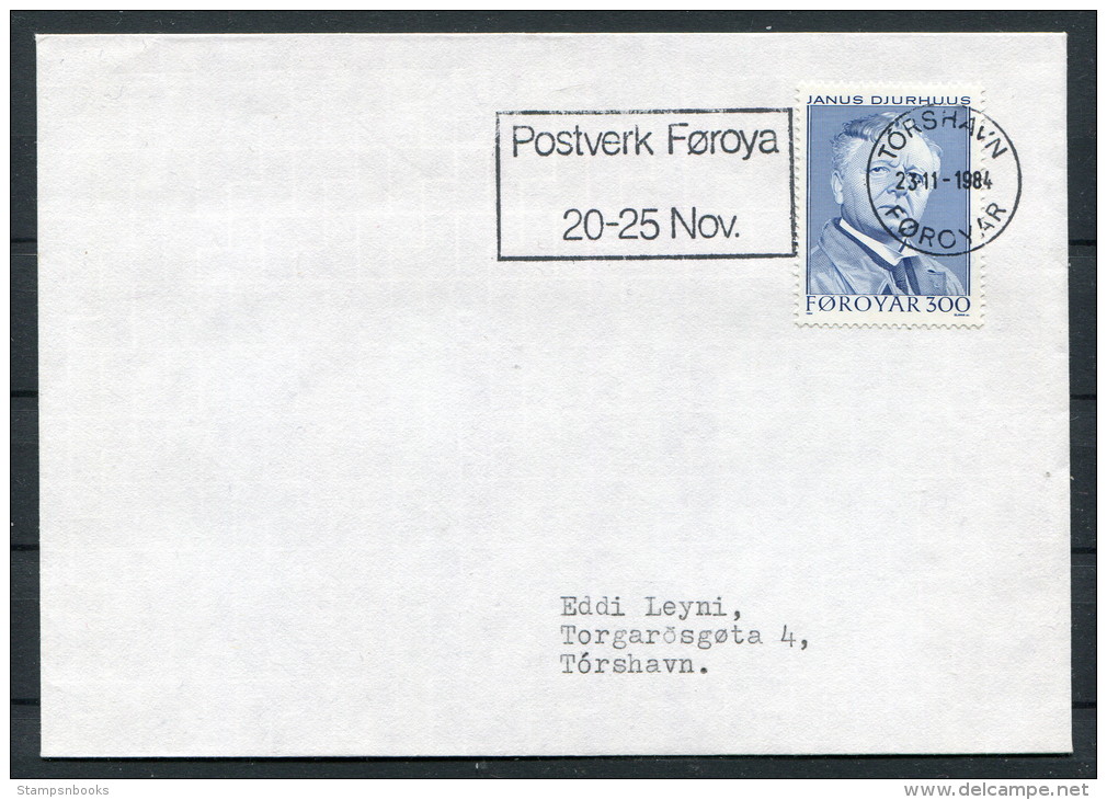 1984 Faroes  Thorshavn Postverk Foroya Cover - Faroe Islands