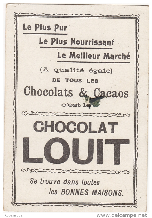 CHROMO CHOCOLAT LOUIT  - DRAPEAU DES GARDES FRANCAISES - Louit