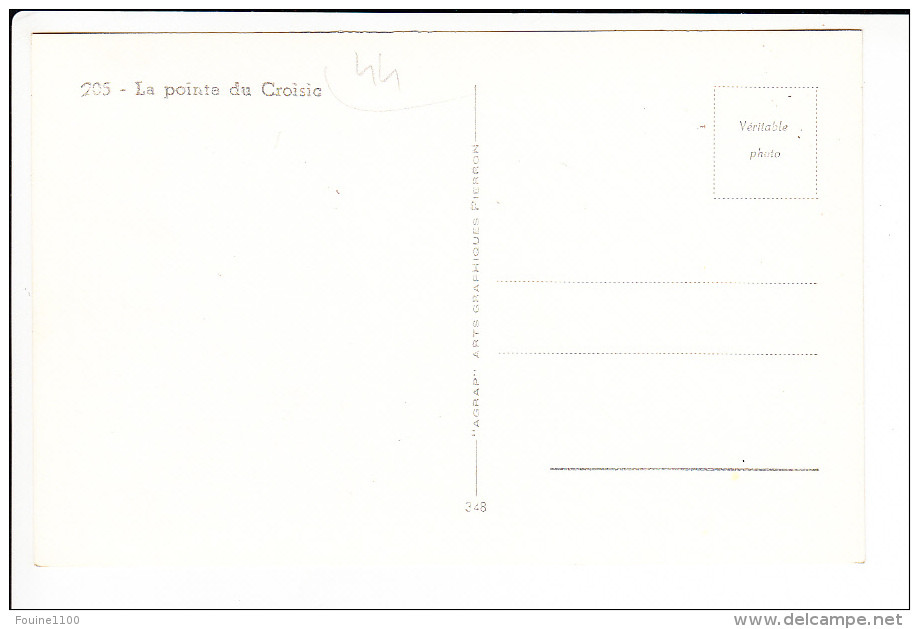 Carte La Pointe Du Croisic   (  Format C.P.A )   ( Recto Verso ) - Le Croisic