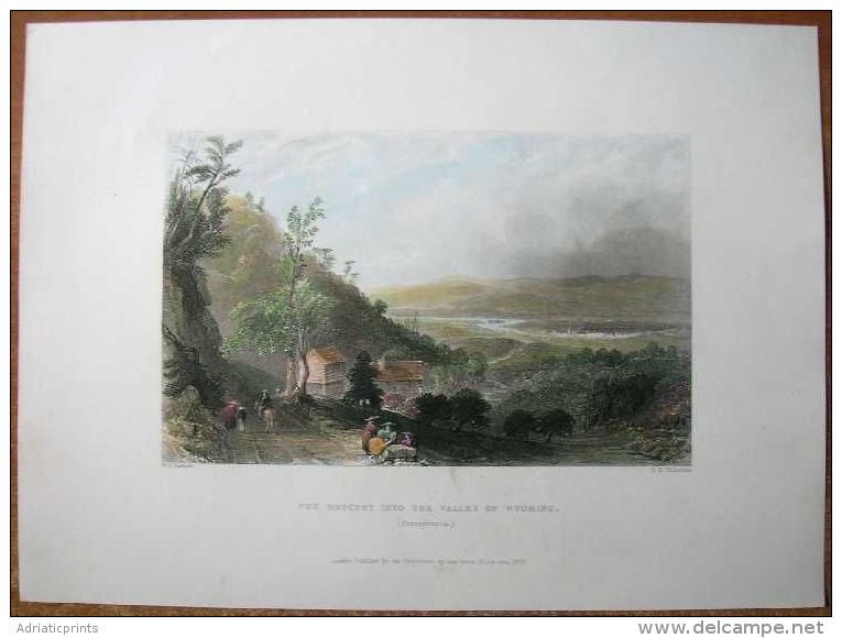 1838 Bartlett Print WYOMING VALLEY, PENNSYLVANIA (#100) - Autres & Non Classés