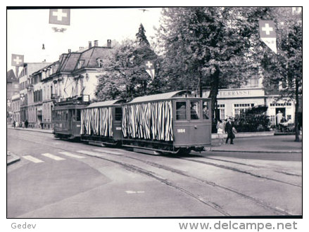 Tramways Balois, Basel, Photo 1960, BVA, BVB 156.10 - Bâle