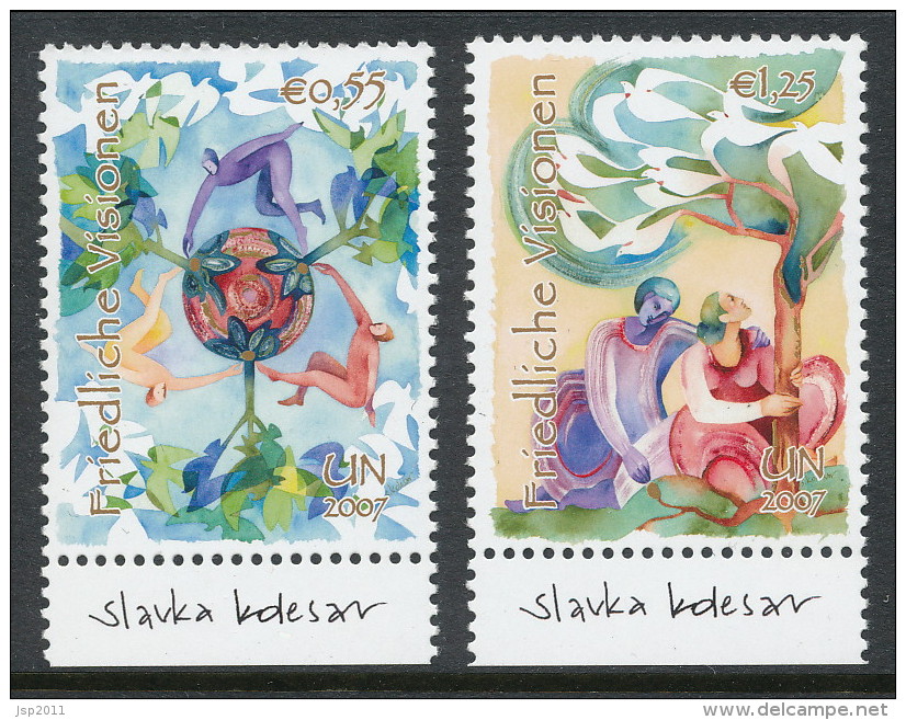 UN Vienna 2007 Michel # 502-503, MNH ** - Neufs