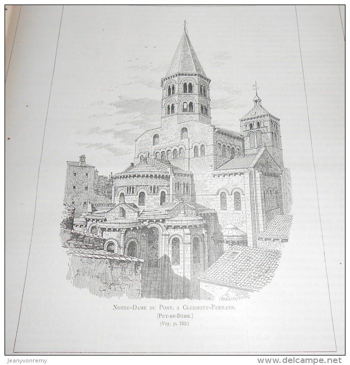 La Semaine Des Constructeurs. N°13.  24  Septembre 1887. Notre-Dame Du Port à Clermont Ferrand. Flèche De Notre-Dame De - Magazines - Before 1900