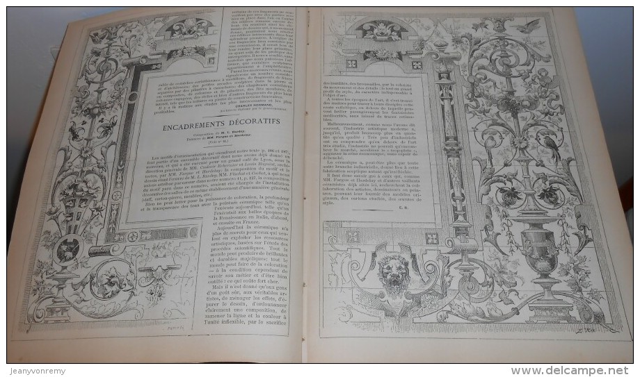 La Semaine Des Constructeurs. N°16.  15  Octobre 1887. Encadrements Décoratifs. Fragments Gallo-Romains à Saintes. - Magazines - Before 1900