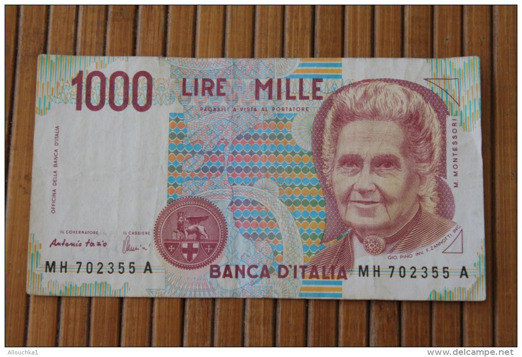 ITALIE 1000 Lires 3/10/1990 ITALIA  Royaume &gt; Biglietto Di Stato &gt; Italia &ndash;  Mille Lires - 1000 Lire