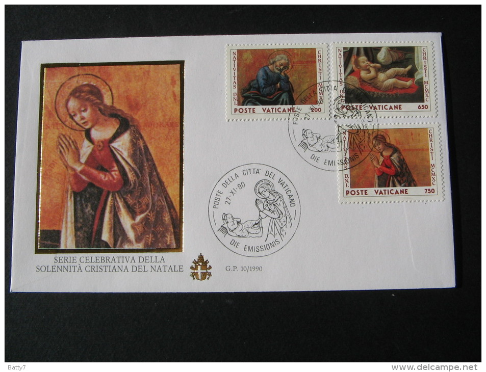 VATICANO 1990 NATALE DIPINTO DI MAINARDI - FDC - FDC