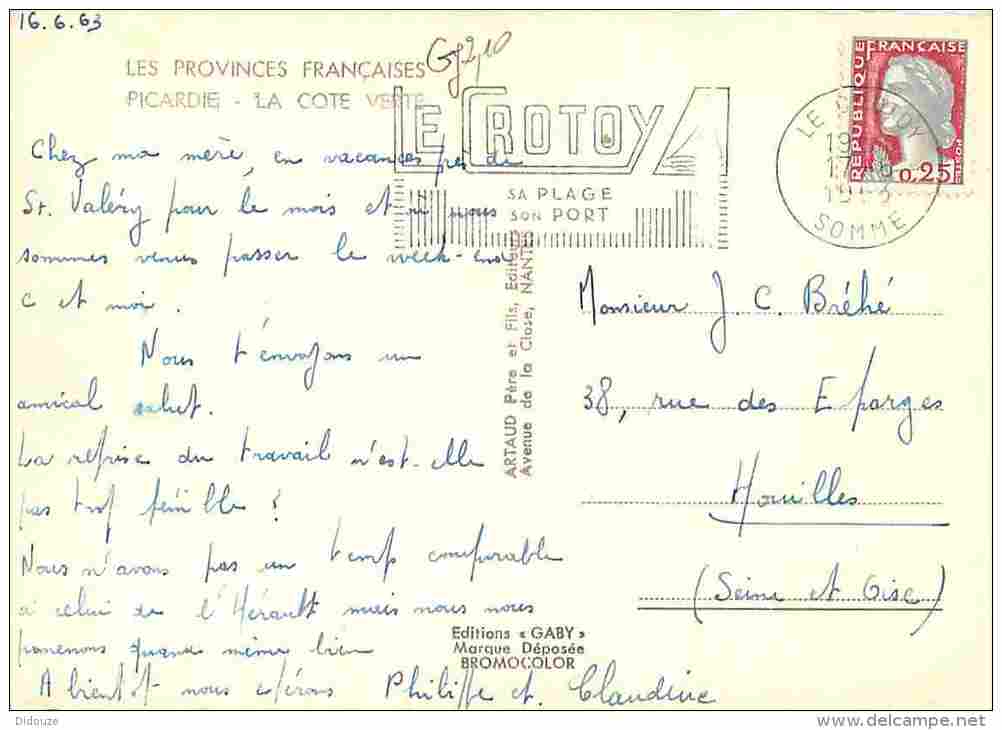 80 - Somme - Picardie - Carte Géographique - Voir Scans Recto-Verso - Autres & Non Classés