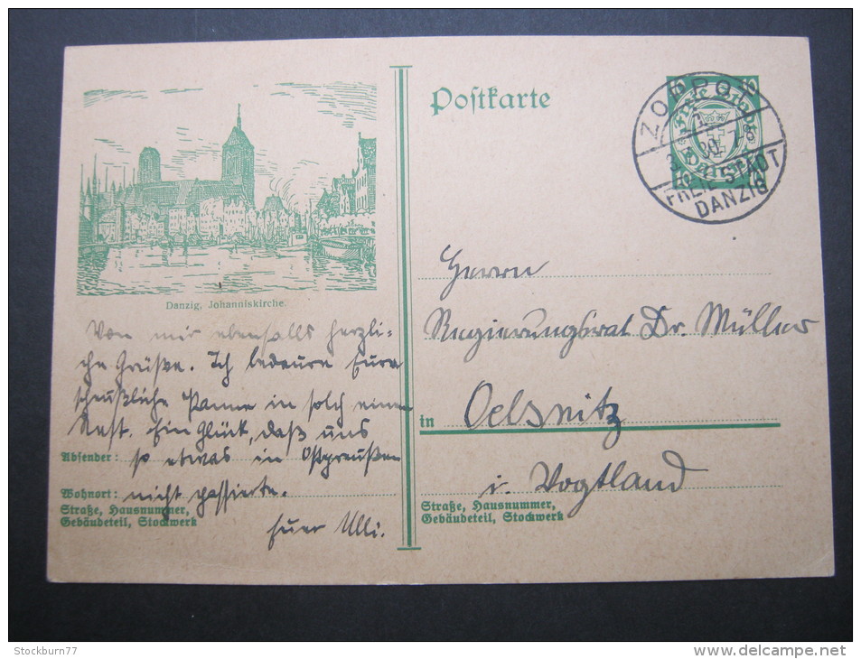 1920, Bildganzsache Verschickt - Postal  Stationery