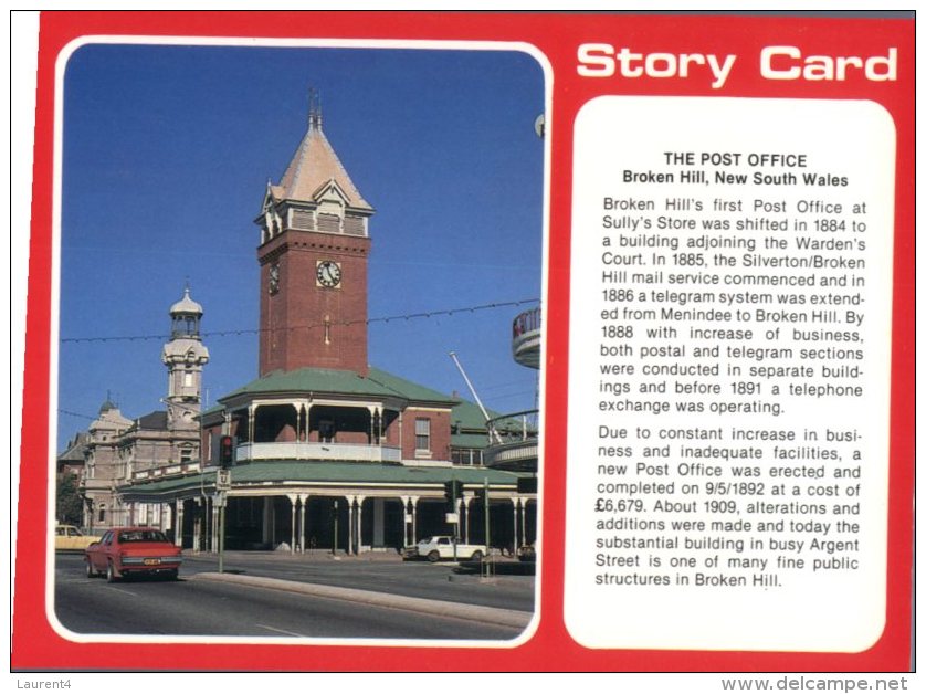 (110) Australia - Story Card -  Broken Hill Post Office - Broken Hill