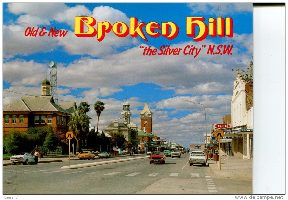 (folder 37)  Australia Folder Postcard - NSW - Broken Hill - Broken Hill