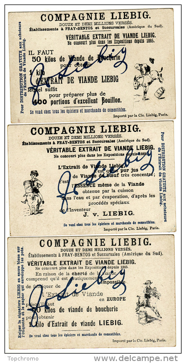 CHROMO Liebig Le Freischütz Weber Théâtre (3 Chromos) - Liebig