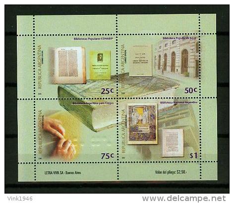 Argentina 2000,4V In Block,library,book,bibliotheek,livre,buch,MNH/Ptfris,3515es - Autres & Non Classés