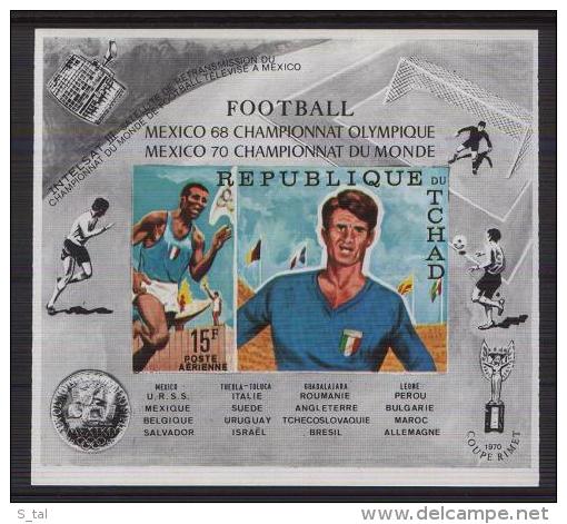 CHAD  World Cup-70(soccer),space  S/Sheet  Imperf.  MNH Cat - 50.00 Eur. - Otros & Sin Clasificación