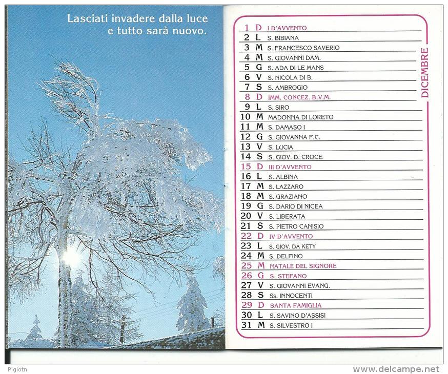 CAL410 - CALENDARIETTO A LIBRETTO 1996 -FIGLIE DI S. PAOLO