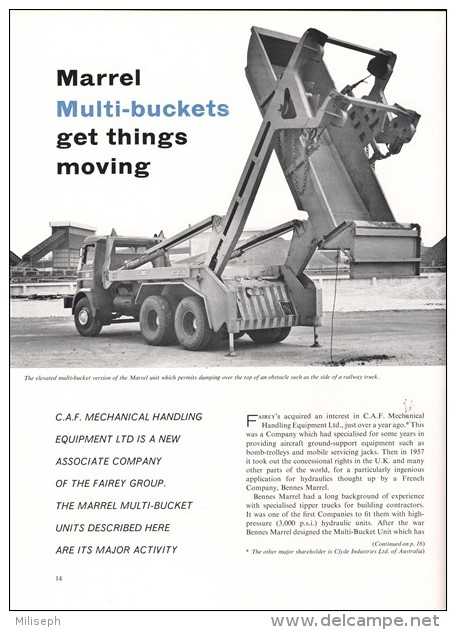 FAIREY REVIEW - Vol 5 - N° 5 - 06 / 1964 - Bateau - Camion - Avions - Usine de GOSSELIES (actuellement SONACA)   (3423)