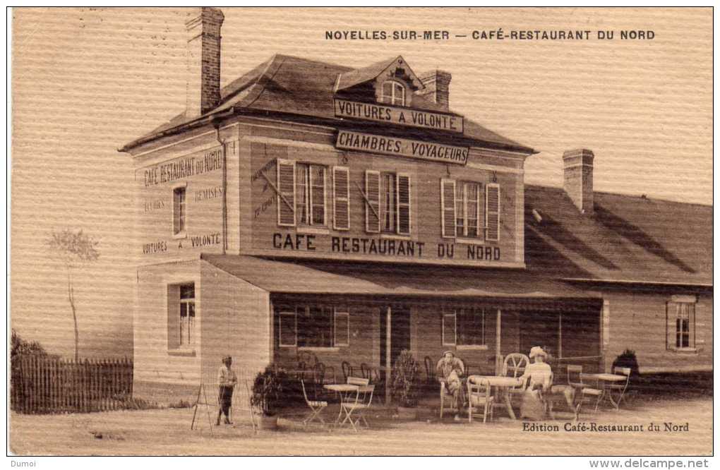NOYELLES SUR MER   -  CAFE RESTAURANT DU NORD  (carte Gauffrée) - Noyelles-sur-Mer