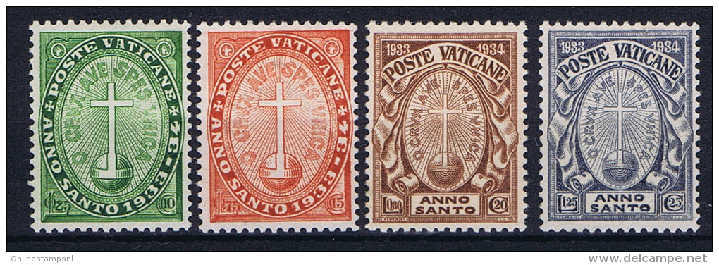 Vatican: 1933 Mi 17 - 20, MH/* - Ongebruikt