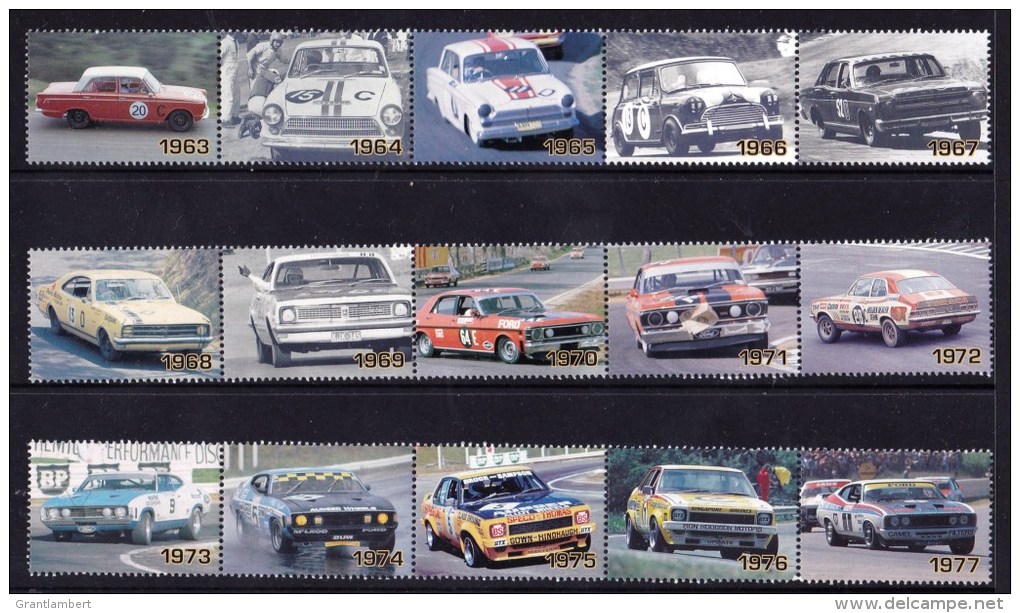 Australia 2012 Bathurst Car Racing Complete Set Of 50 Stickers -  3 Scans - Cinderella