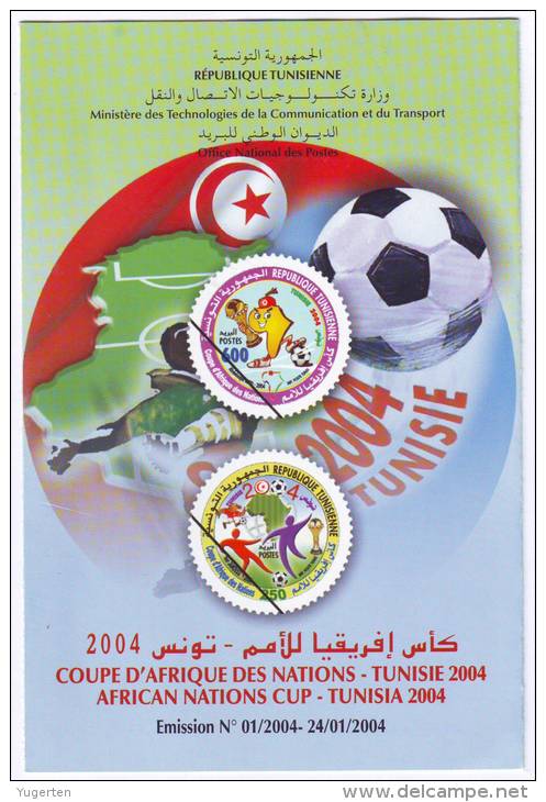 TUNISIE TUNISIA - 2004 - Notice - Football - African Nations Cup - Coupe D'Afrique Des Nations Fußball Soccer Fútbol - Fußball-Afrikameisterschaft