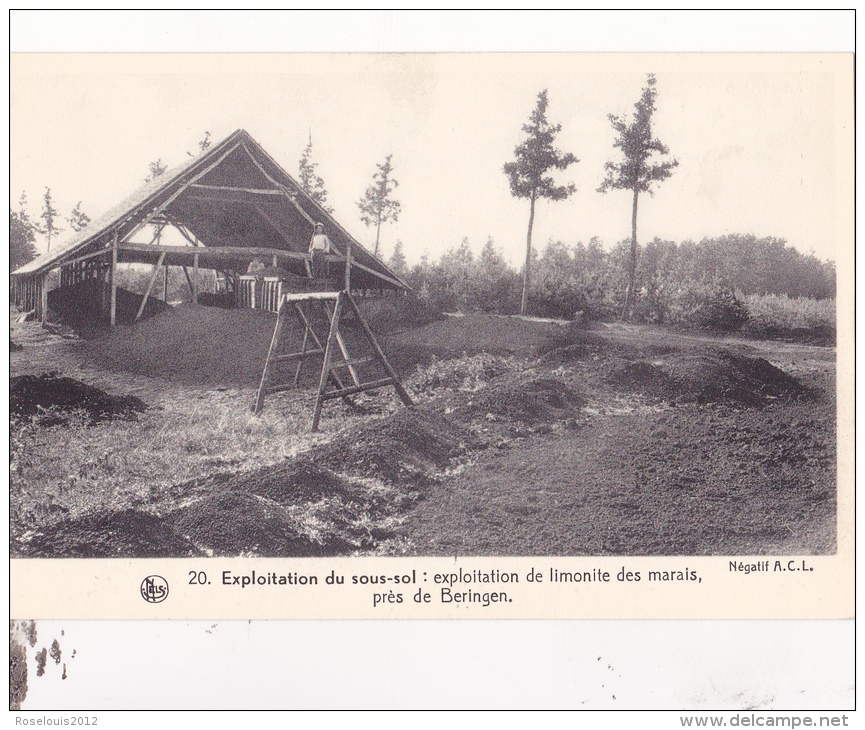 BERINGEN : Exploitation De Limonite Des Marais - Beringen