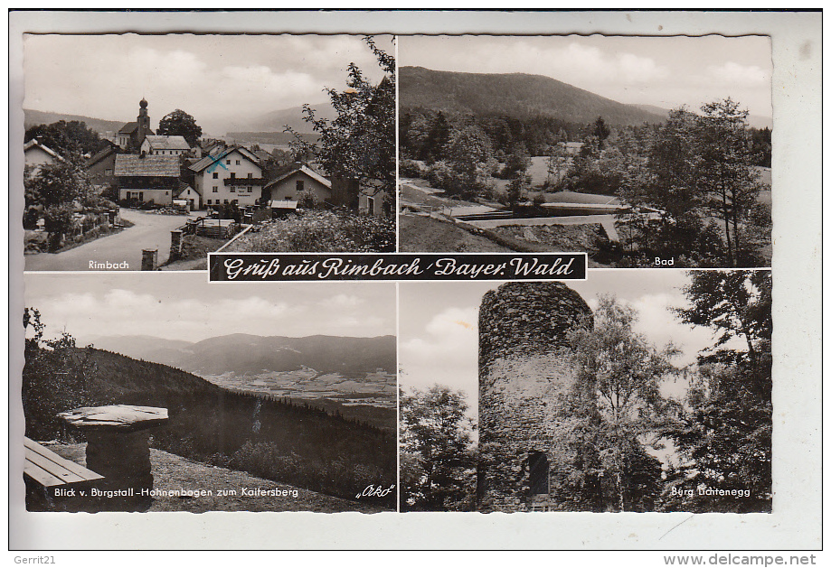 8331 RIMBACH, Mehrbildkarte, Landpoststempel, 1960 - Pfarrkirchen