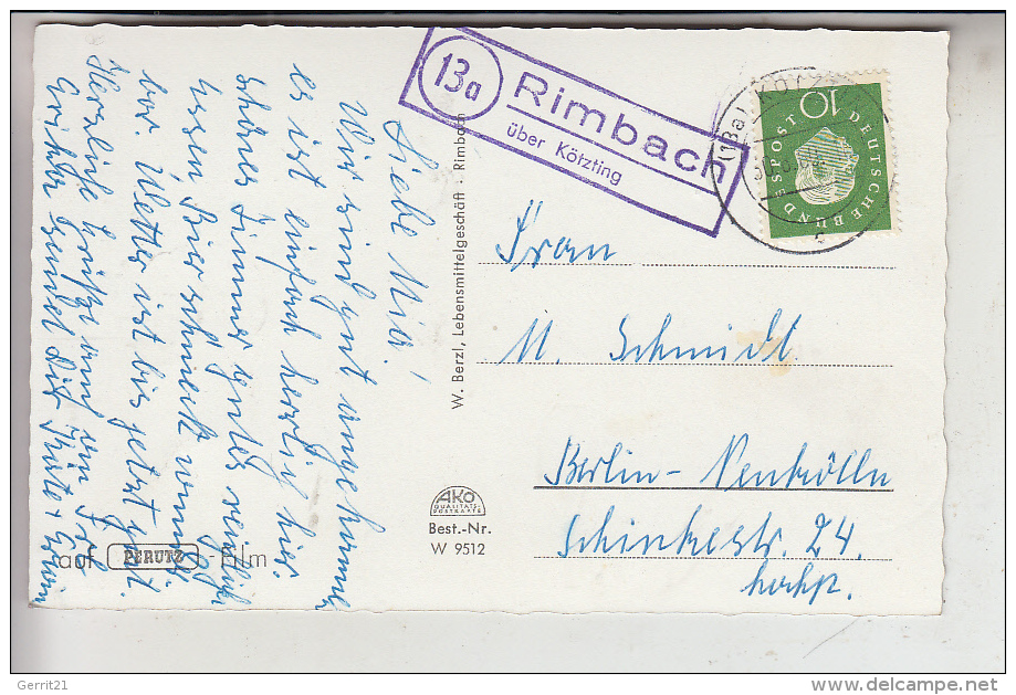 8331 RIMBACH, Mehrbildkarte, Landpoststempel, 1960 - Pfarrkirchen