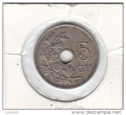 5  CENTIMES Cupro-nickel Albert I 1922 FR - 5 Centimes