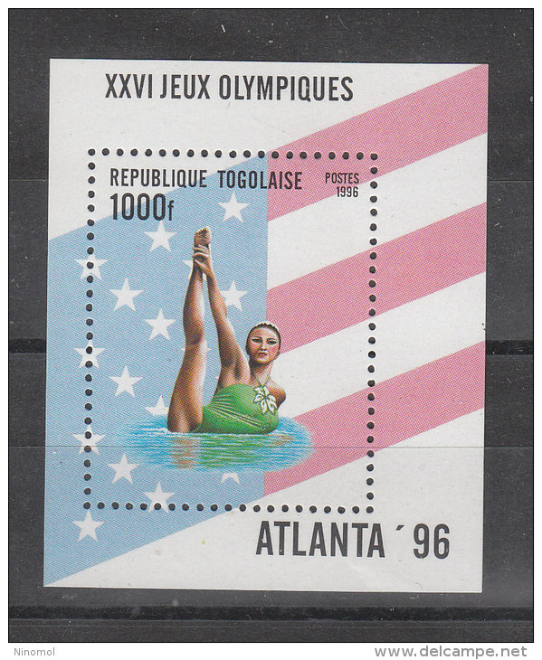 Togo   -   1996. Atlanta '96. Nuoto Sincronizzato.  Synchronized Swimming. BF MNH Fresh - Ete 1996: Atlanta