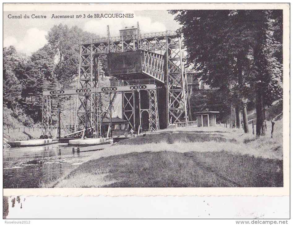 BRACQUEGNIES : Ascenseur N°3 - Canal Du Centre - La Louvière