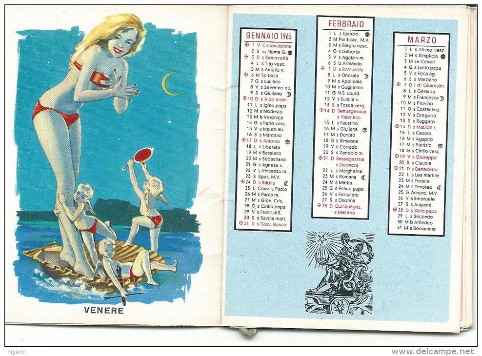 CAL435 - CALENDARIETTO 1965 - I PIANETI - Petit Format : 1961-70