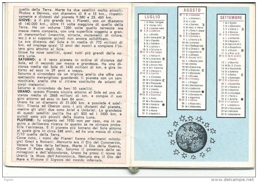 CAL435 - CALENDARIETTO 1965 - I PIANETI