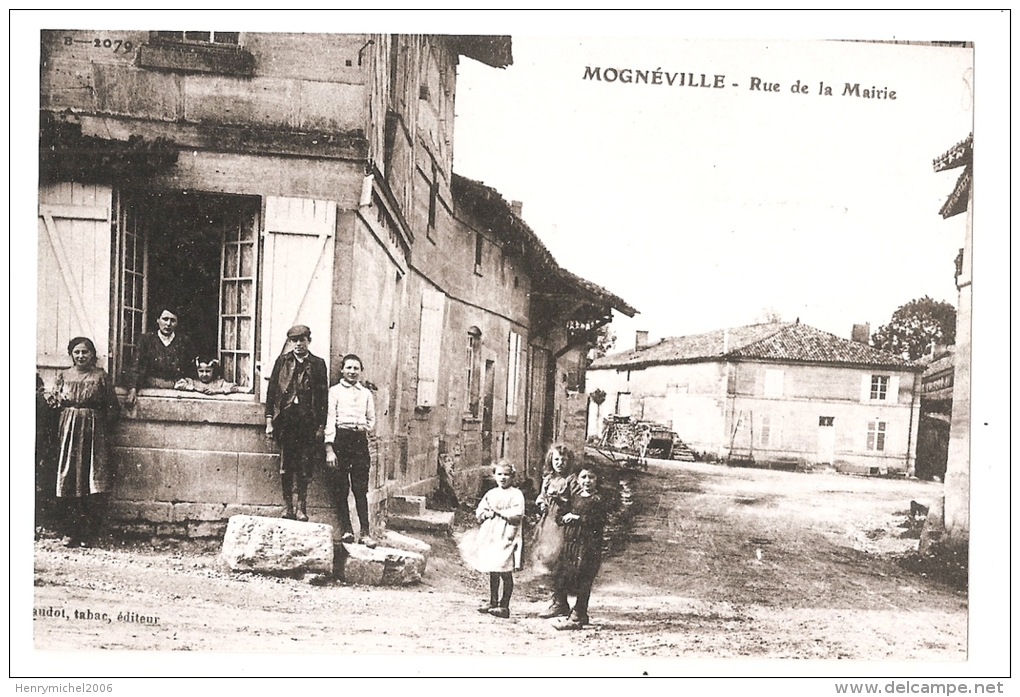 Meuse - 55 - Mognéville ; Photographie Repro , Rue De La Mairie - Andere & Zonder Classificatie