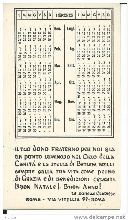 CAL146 - CALENDARIETTO 1955 - MONASTERO DI S. CHIARA - Petit Format : 1941-60
