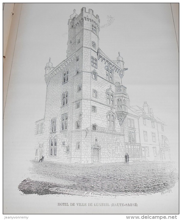 La Semaine Des Constructeurs. N°32.  4 Février 1888. Hôtel DeVille De Luxeuil. Haute-Saône. Hôtel Particulier à Tours. - Revistas - Antes 1900