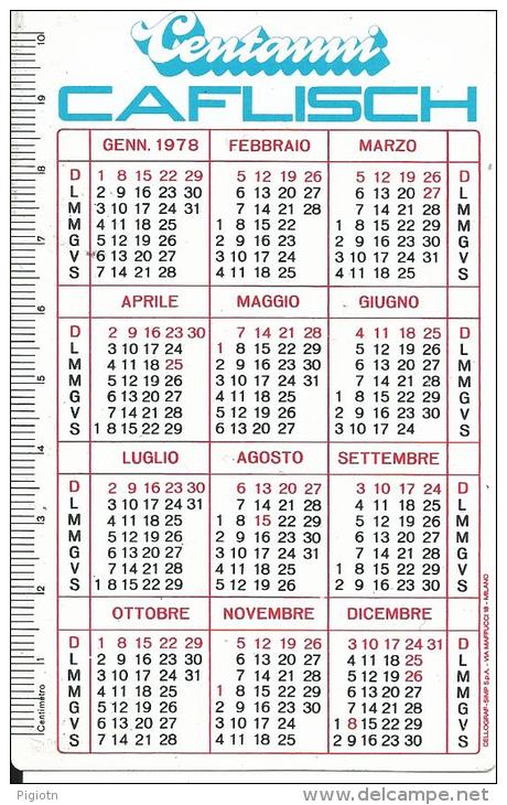 CAL242 - CALENDARIETTO 1978 - CAFLISCH - CATANIA - Formato Piccolo : 1971-80