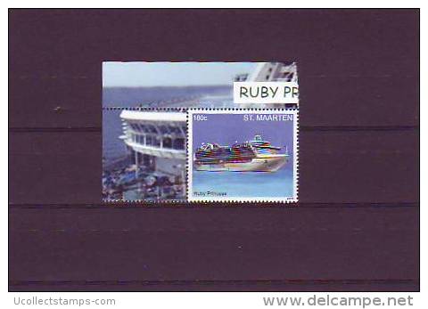 St Maarten  2013  Ruby Princes Schip   Postfris/mnh/neuf - Unused Stamps