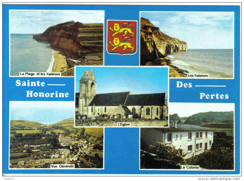 Carte Postale 14. Sainte-Honorine-des-Pertes  Trés Beau Plan - Autres & Non Classés