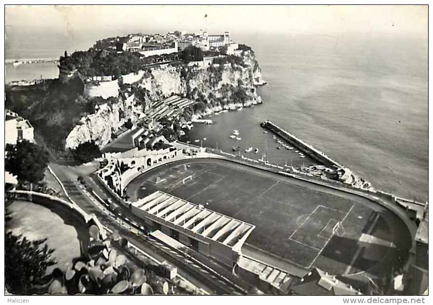 Monaco  -gd Format -ref K858- Vue Aerienne - Stade De Football Louis 2-theme Sports -stades -football   - - Autres & Non Classés