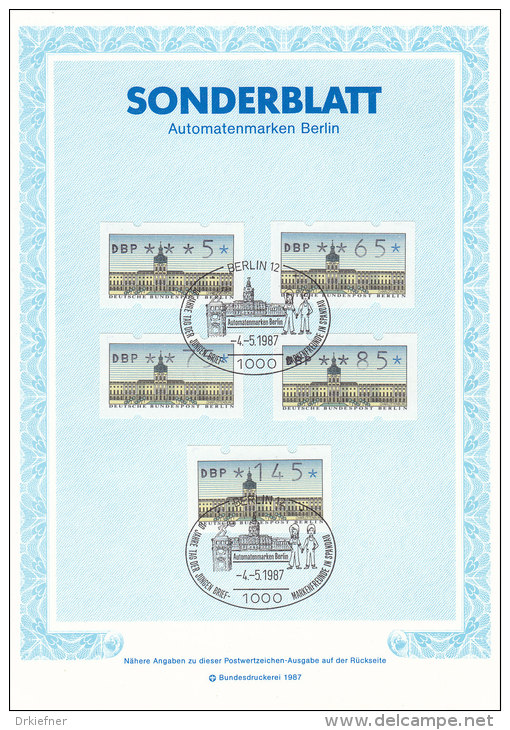 BERLIN Automatenmarken 1 VS2 ETB - Used Stamps