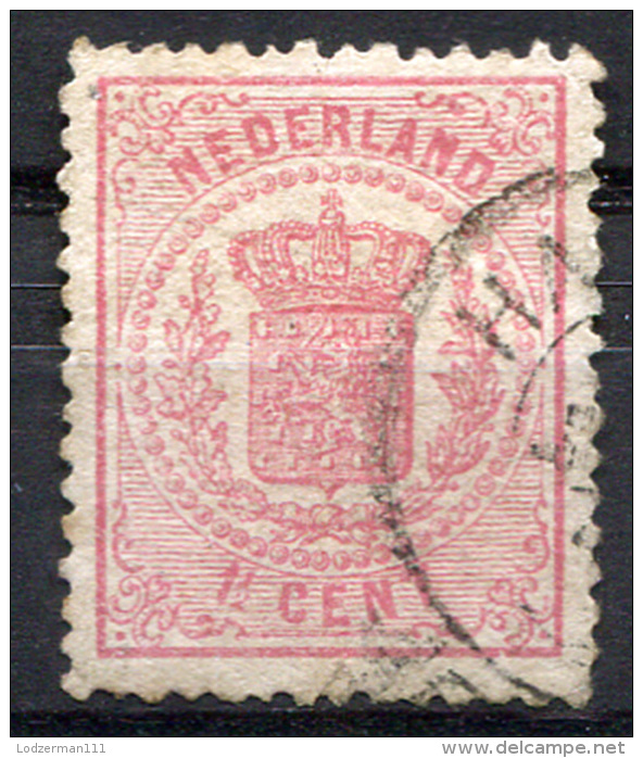 NETHERLANDS 1869 Perf.13.5 - Yv.16 (Mi.16B, Sc.20) Used Fresh Colour (perfect) VF - Used Stamps