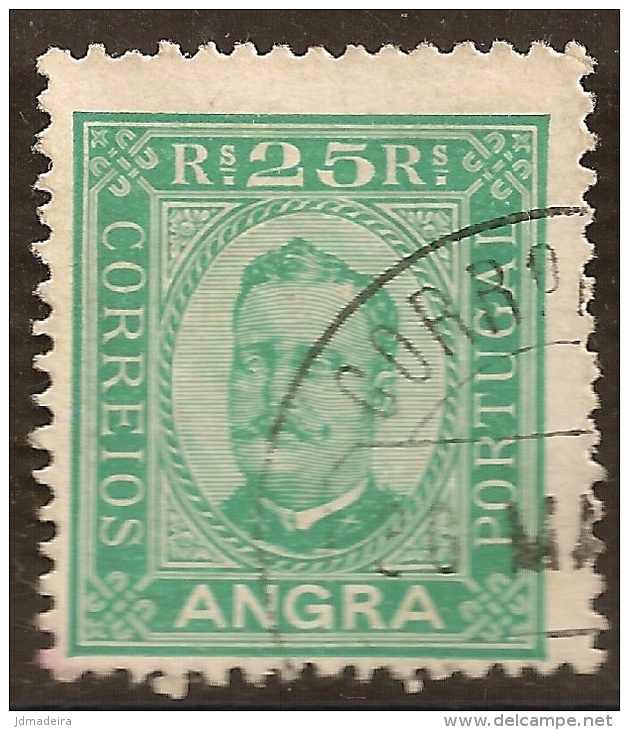 Angra Do Heroísmo - 1892 King Carlos 25 Réis - Angra