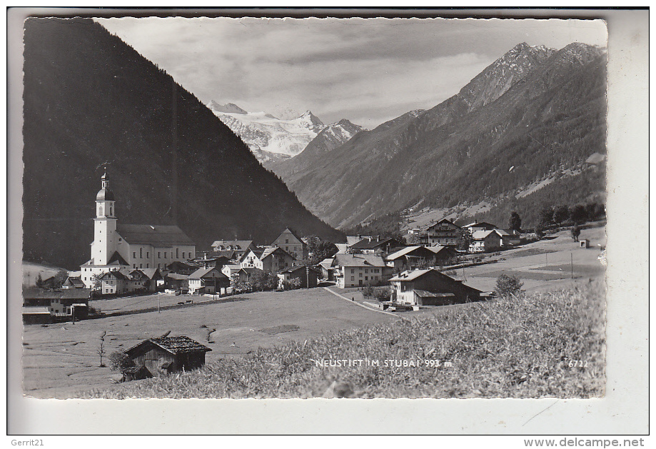 A 6167 NEUSTIFT, Ortsansicht, 1956 - Neustift Im Stubaital