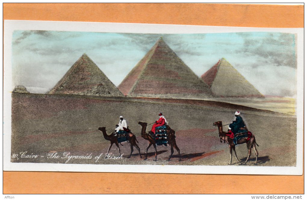Egypt Old Real Photo Postcard - Gizeh