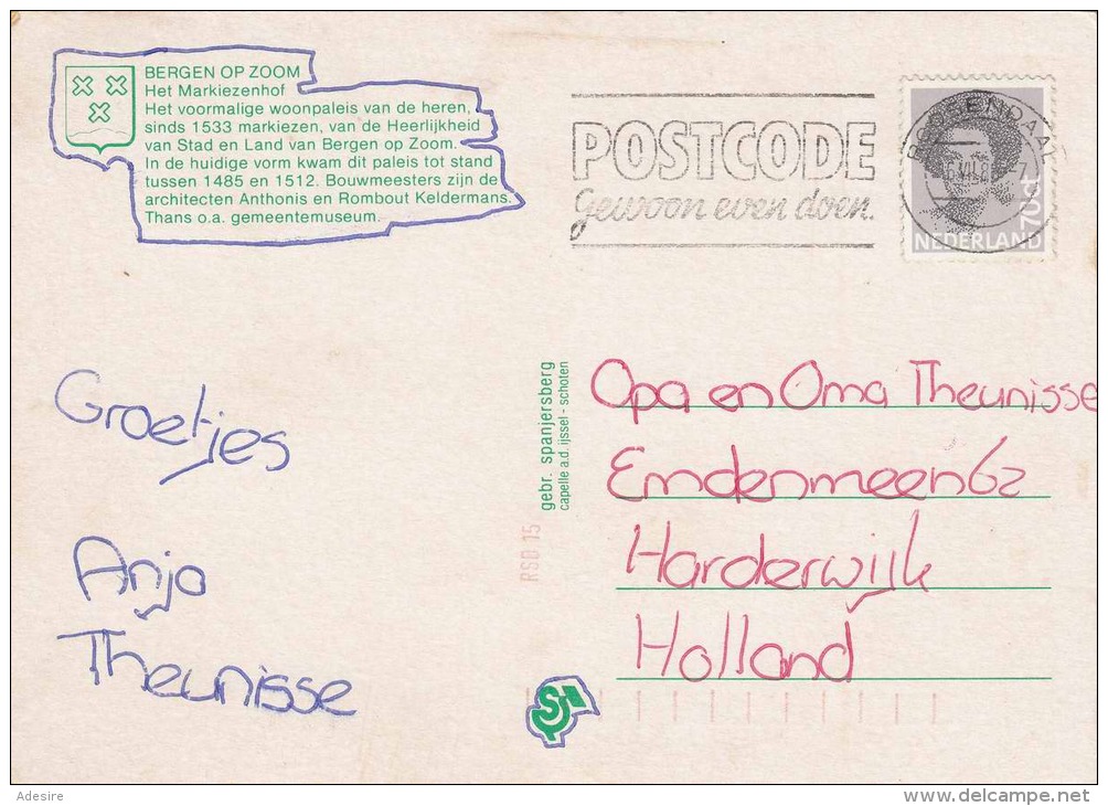 Werbestempel Auf Ak Holland - Poststempel