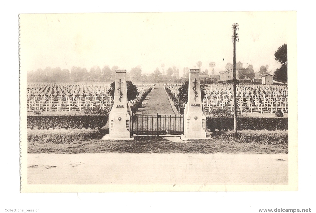 Cp, Militaria, Bras, Près De Verdun, Le Cimetière Militaire Français - Soldatenfriedhöfen