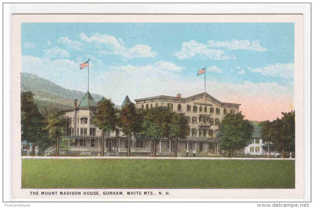 Mount Madison House Gorham White Mountains New Hampshire 1920c Postcard - White Mountains