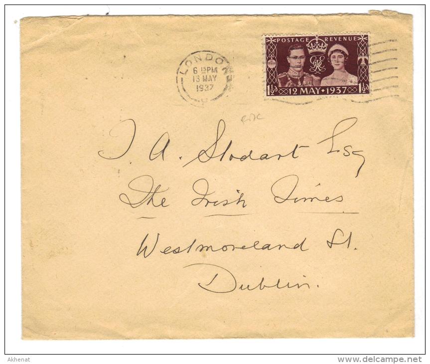 VER2985 - GRAN BRETAGNA , Da Londra 13/05/1937 Per Dublino - Storia Postale