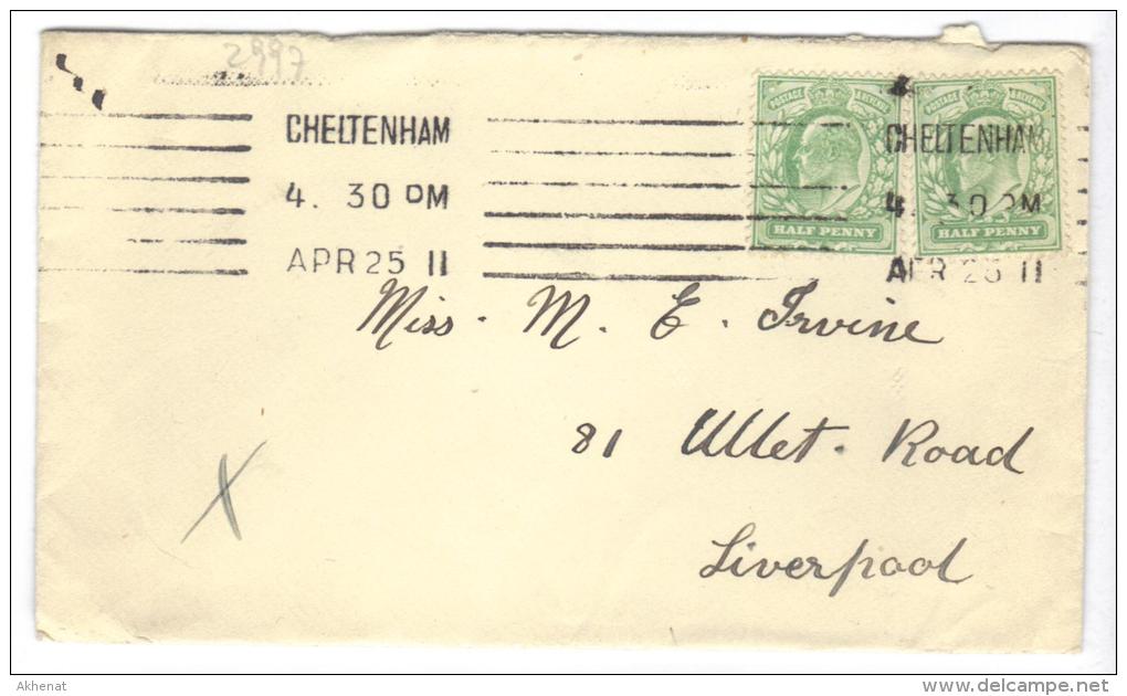 VER2997 - GRAN BRETAGNA , Da Cheltenham  AP 25 11 - Storia Postale